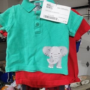 Green Elephant Polo Shirt